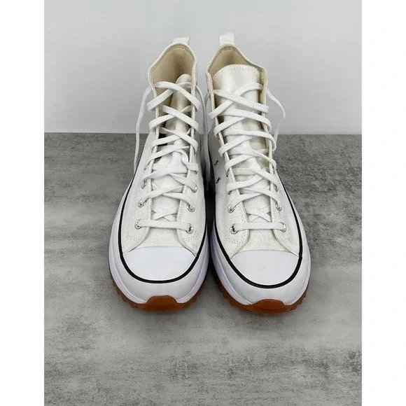 Converse Chuck Taylor Run Star Hike Platform High Top White Black Gum Men's 13 Sneakers